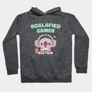 Cute Koala Koalafied Gamer Funny Hoodie